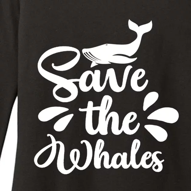 Save The Whales Cute Whales Sea Animal Funny Gift Womens CVC Long Sleeve Shirt