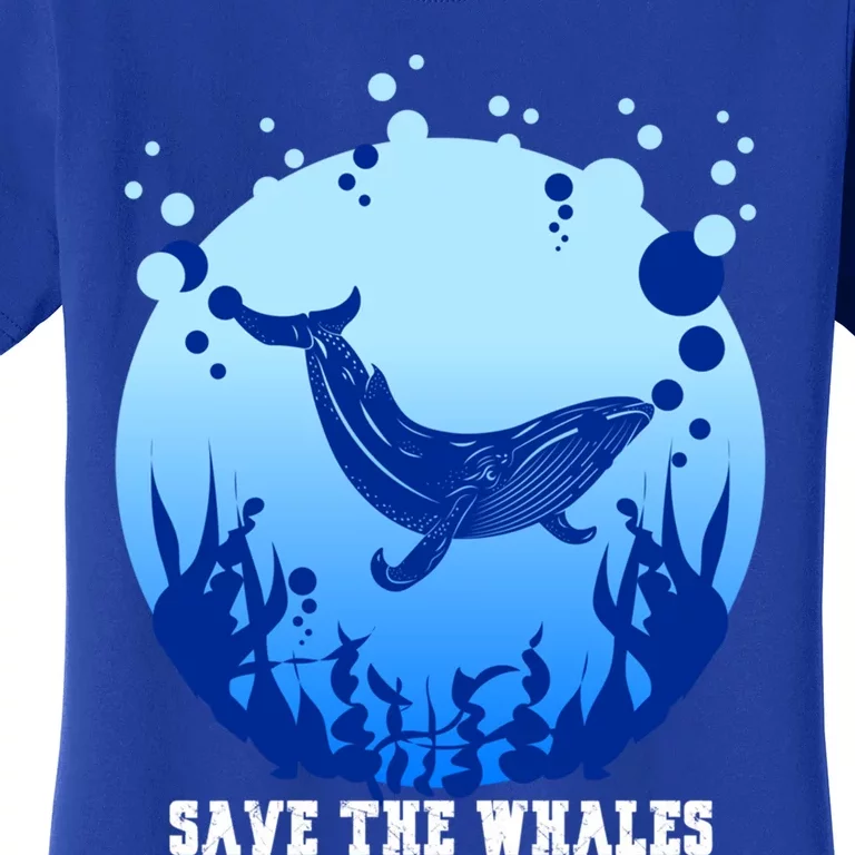 Save The Whales Ocean Day Gift Women's T-Shirt