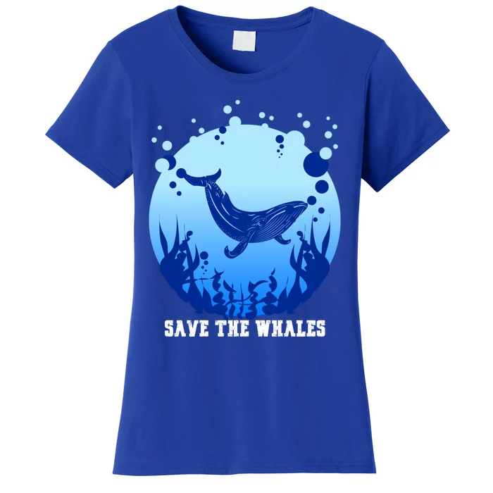 Save The Whales Ocean Day Gift Women's T-Shirt