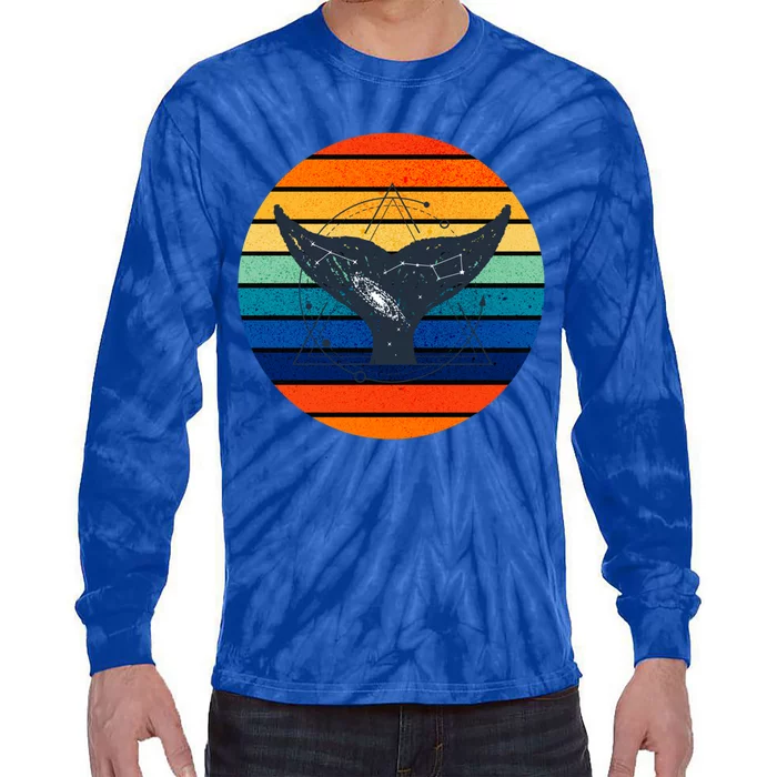 Save The Whales Ocean Nautical Gift Tie-Dye Long Sleeve Shirt