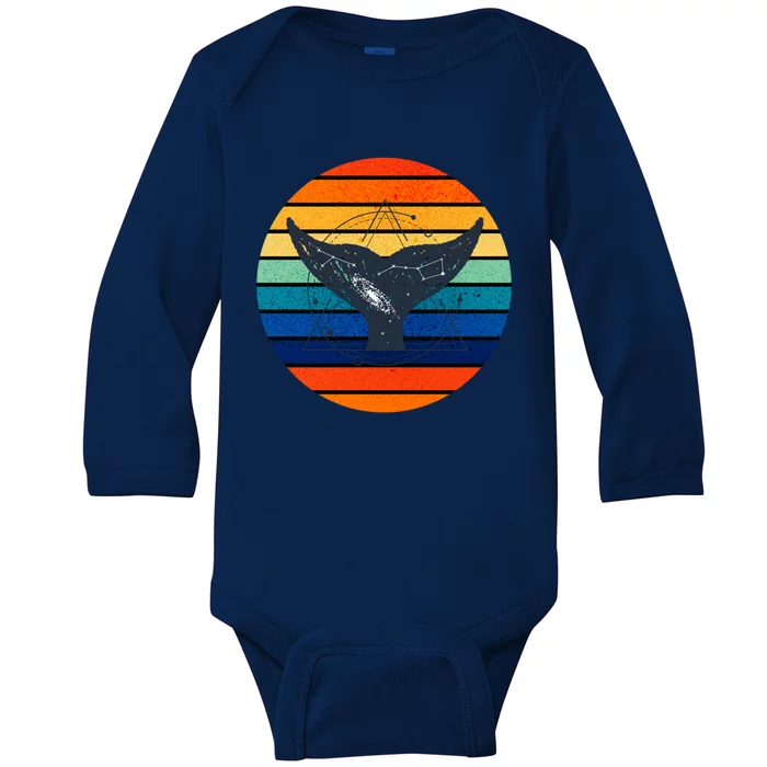 Save The Whales Ocean Nautical Gift Baby Long Sleeve Bodysuit