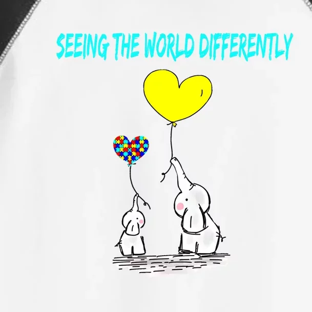 Seeing The World Differently Autism Awareness Meaningful Gift Toddler Fine Jersey T-Shirt