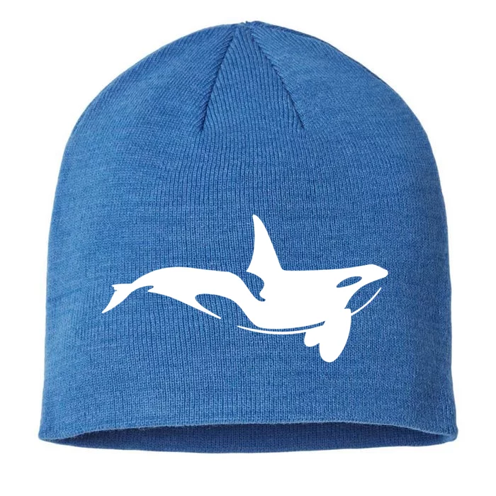 Save The Whales Ocean Orca Killer Whale Sea Conservation Funny Gift 8 1/2in Sustainable Knit Beanie