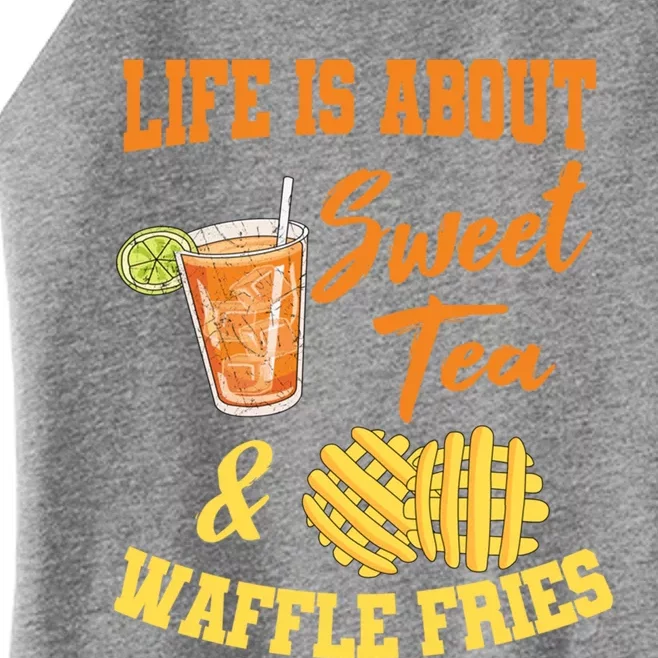 Sweet Tea Waffle Fries Enthusiast Sugar Iced Refresht Gift Women’s Perfect Tri Rocker Tank