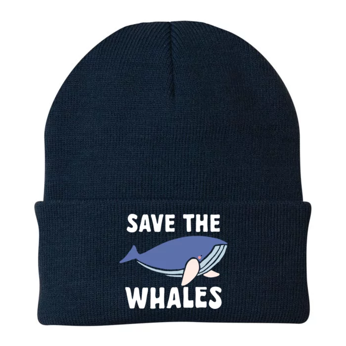 Save The Whales Ocean Sea Whale Gift Knit Cap Winter Beanie