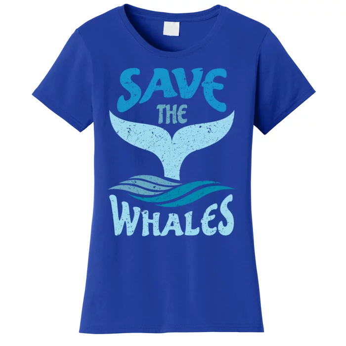 Save The Whales Vintage Retro Gift Women's T-Shirt