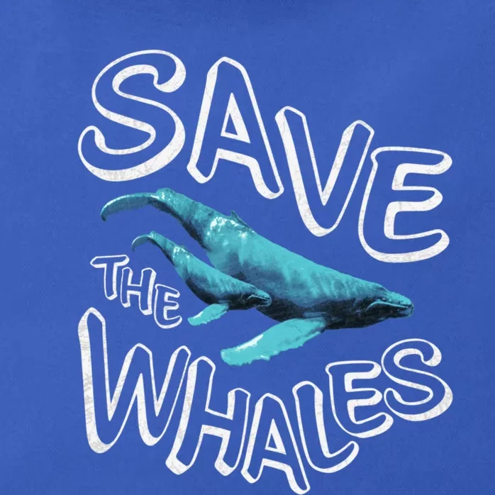 Save The Whales Retro 80s Gift Zip Tote Bag