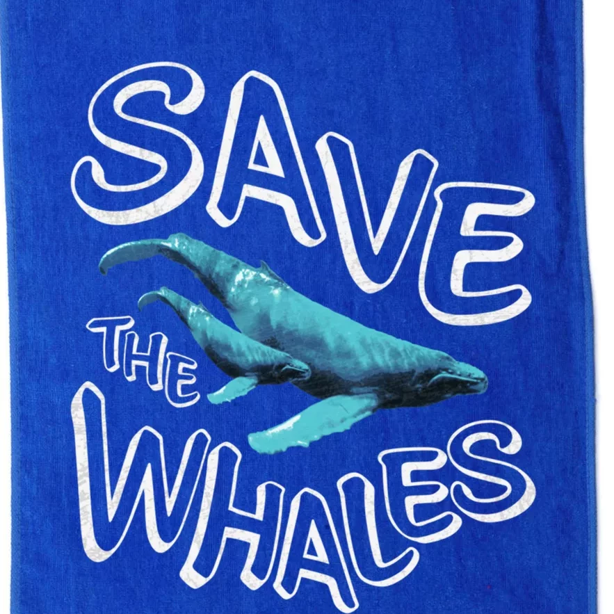 Save The Whales Retro 80s Gift Platinum Collection Golf Towel