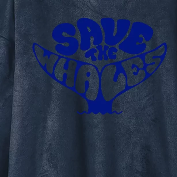 Save The Whales Hooded Wearable Blanket