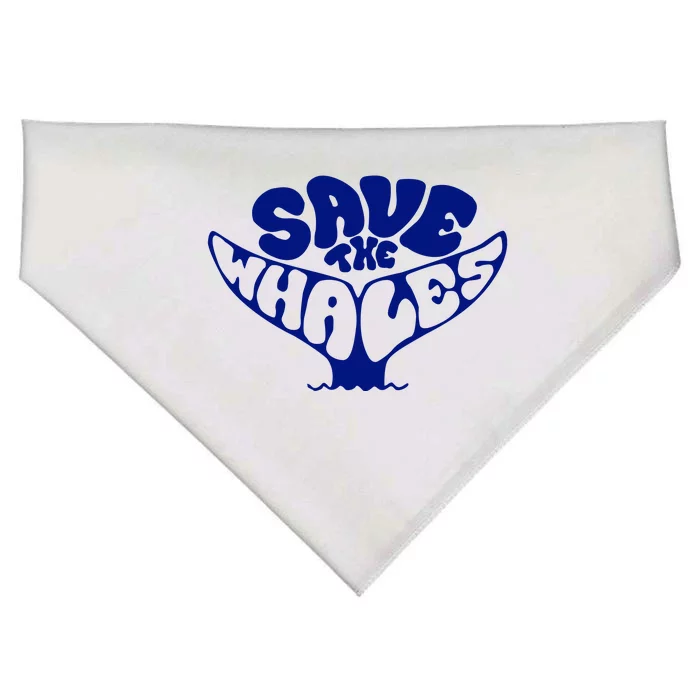 Save The Whales USA-Made Doggie Bandana