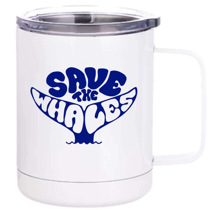 Save The Whales Front & Back 12oz Stainless Steel Tumbler Cup