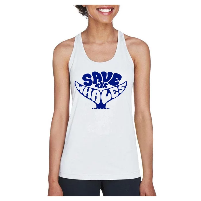 Save The Whales Women's Racerback Tank