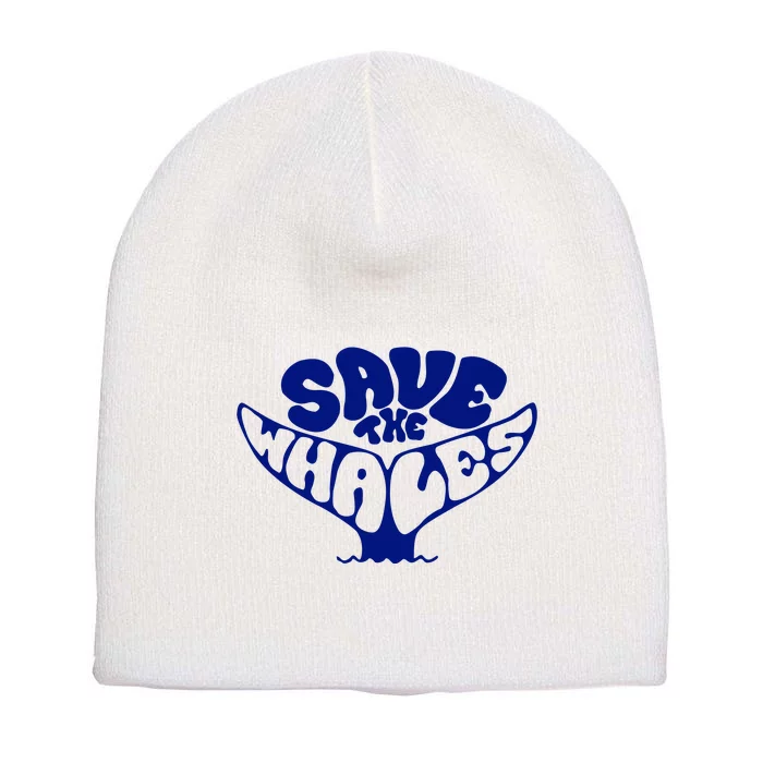 Save The Whales Short Acrylic Beanie