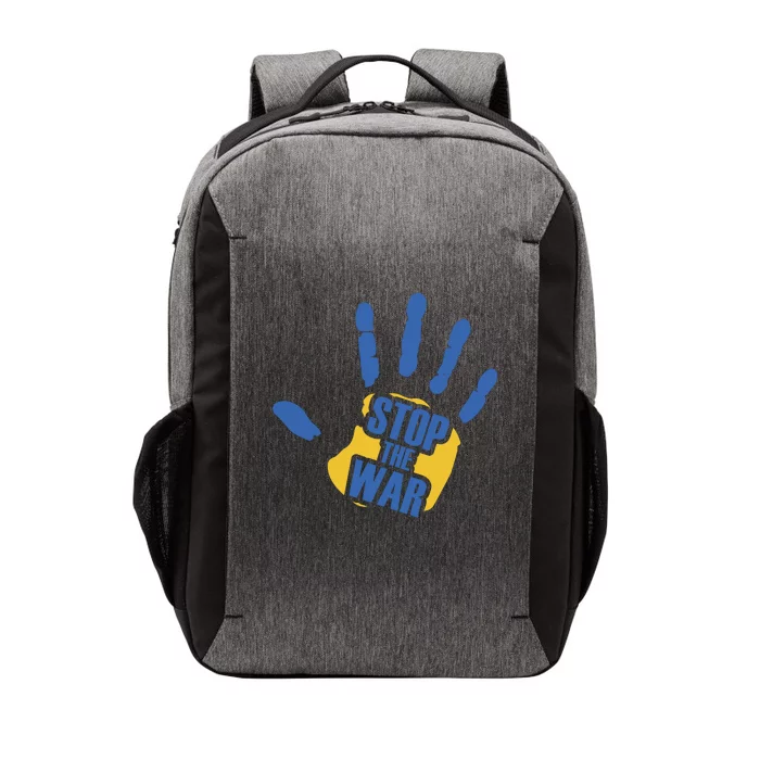 Stops The War Ukraine Peace Vector Backpack