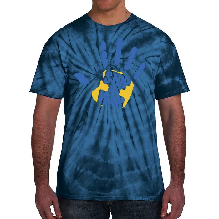 Stops The War Ukraine Peace Tie-Dye T-Shirt