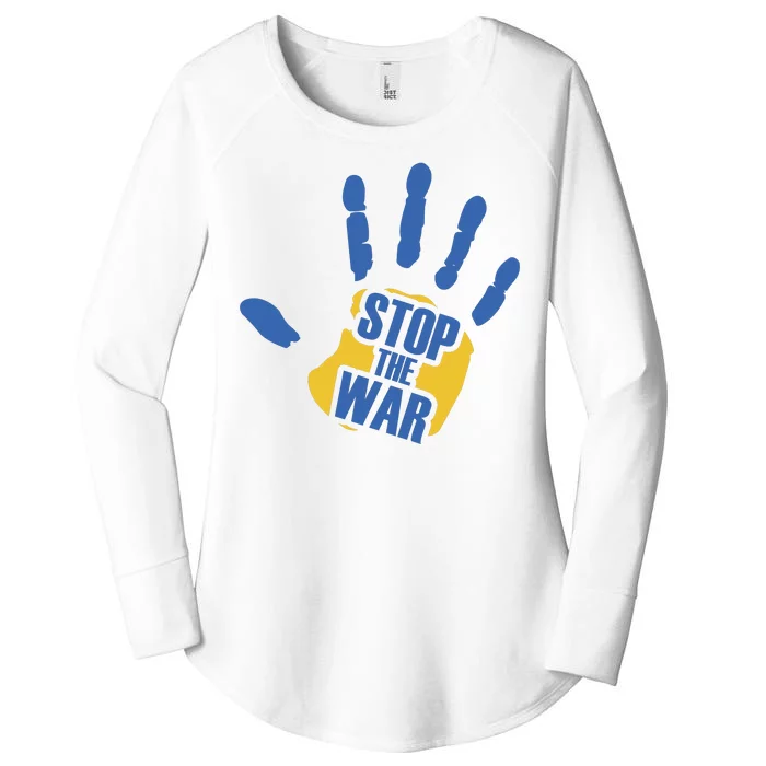 Stops The War Ukraine Peace Women's Perfect Tri Tunic Long Sleeve Shirt