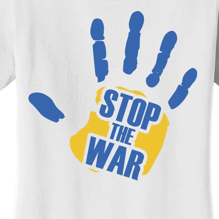 Stops The War Ukraine Peace Women's T-Shirt