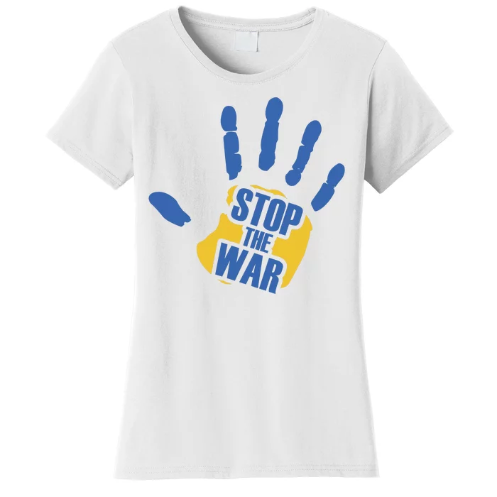 Stops The War Ukraine Peace Women's T-Shirt