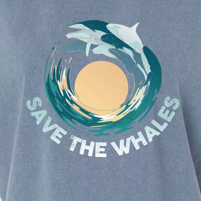 Save The Whales Gift Garment-Dyed Women's Muscle Tee