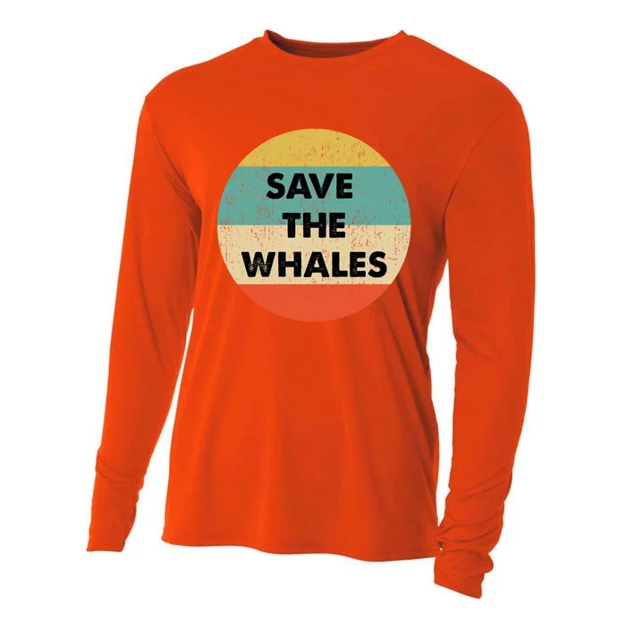 Save The Whales Great Gift Cooling Performance Long Sleeve Crew