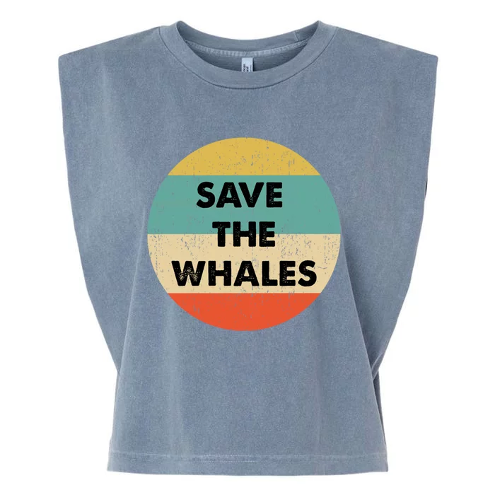 Save The Whales Great Gift Garment-Dyed Women's Muscle Tee