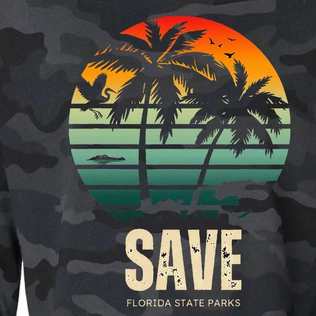 Save The Wildlife Cropped Pullover Crew