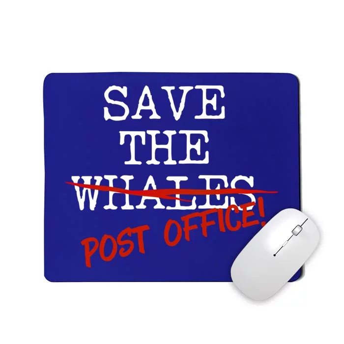 Save The Whales Us Post Office Gift Mousepad