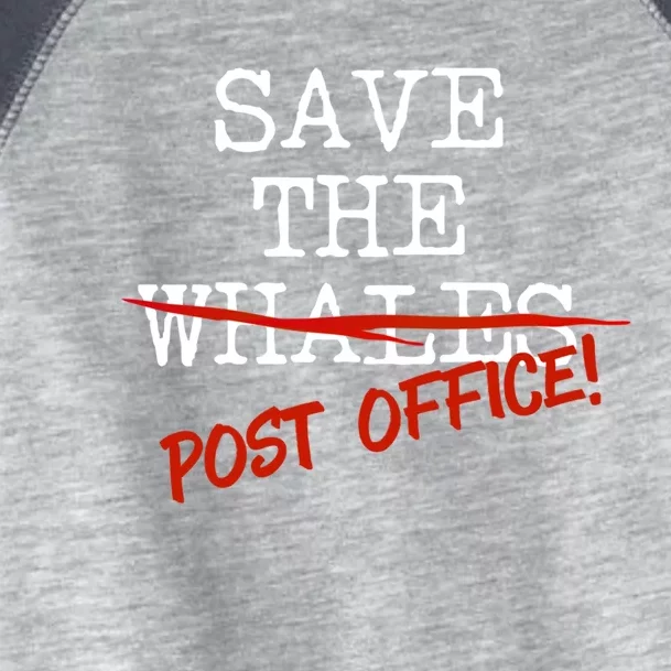 Save The Whales Us Post Office Gift Toddler Fine Jersey T-Shirt