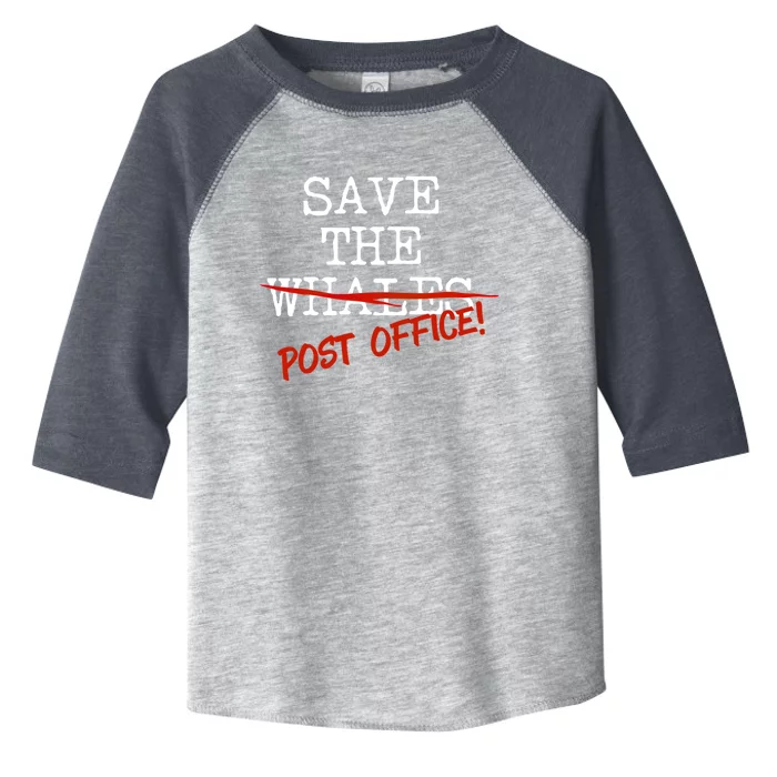 Save The Whales Us Post Office Gift Toddler Fine Jersey T-Shirt