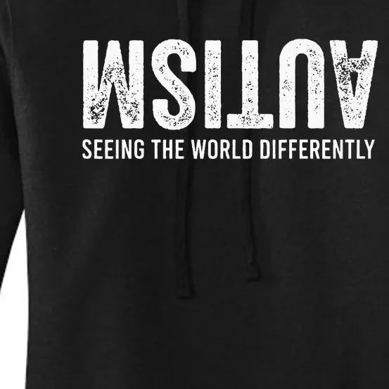 Seeing The World Differently Autism Awareness Women's Pullover Hoodie