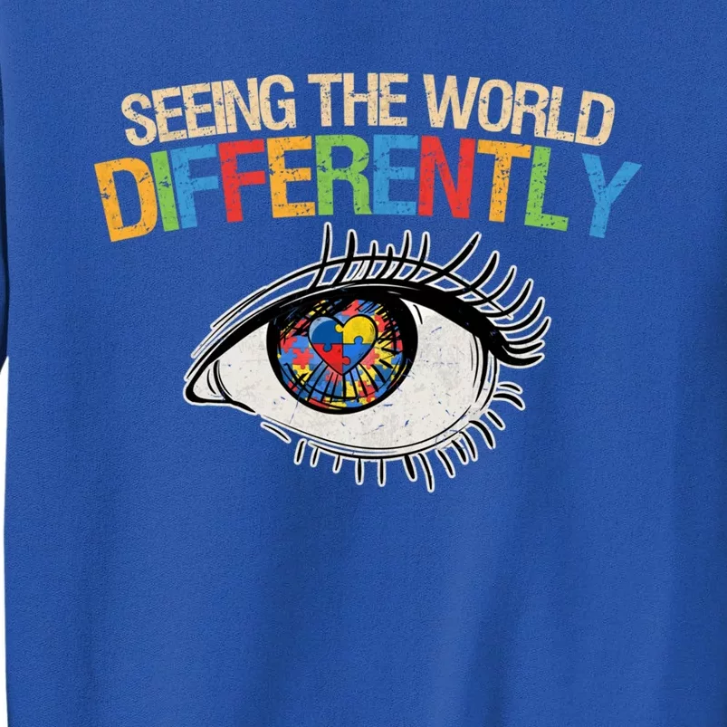 Seeing The World Differently Autism Awareness Gift Sweatshirt