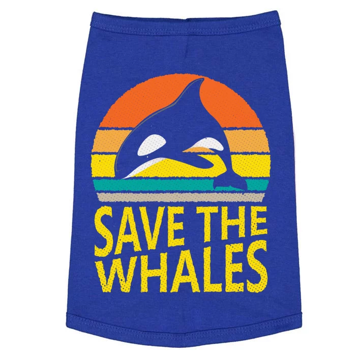 Save The Whales Vintage Great Gift Doggie Tank