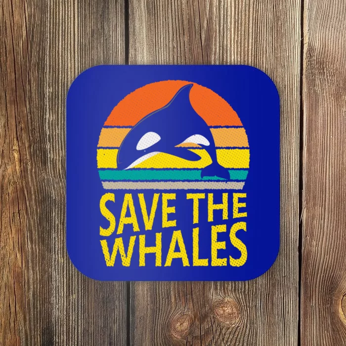 Save The Whales Vintage Great Gift Coaster