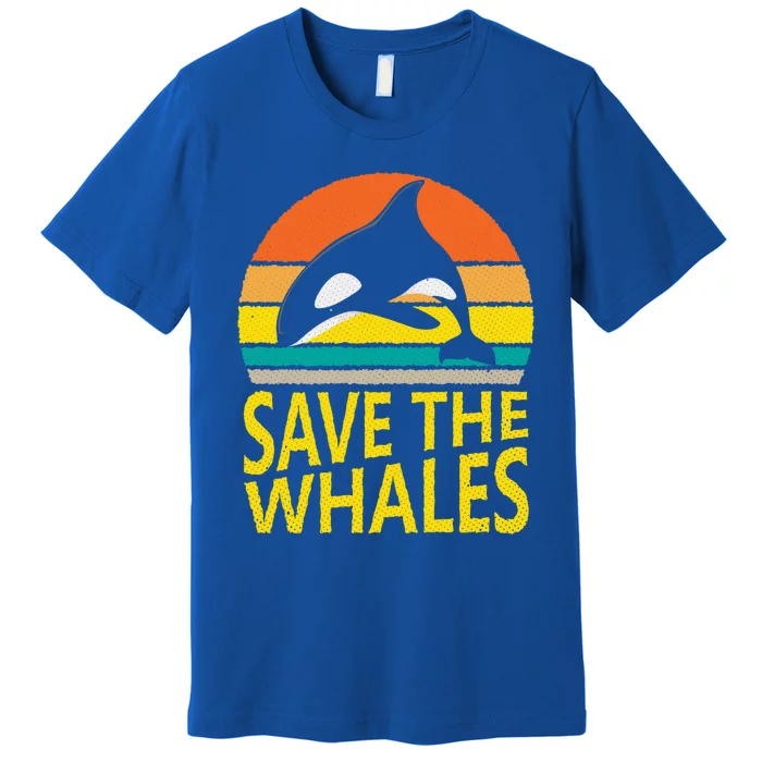 Save The Whales Vintage Great Gift Premium T-Shirt