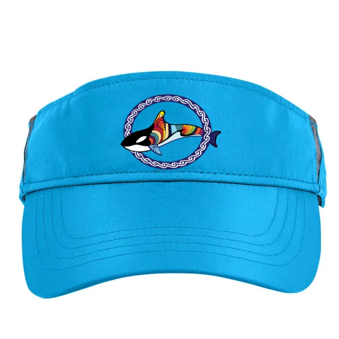 Save The Whales Orca And Killer Whale Funny Gift Adult Drive Performance Visor