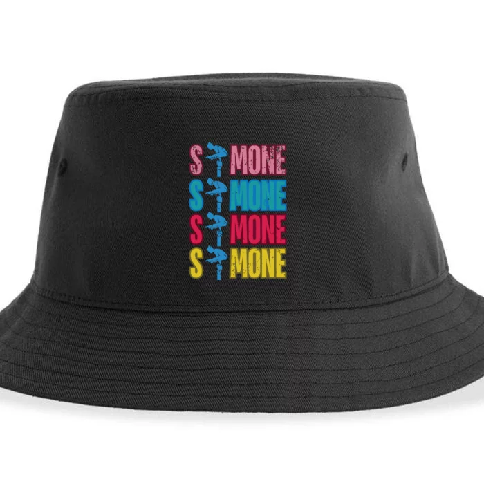 Simone T World Champion Retro Sustainable Bucket Hat