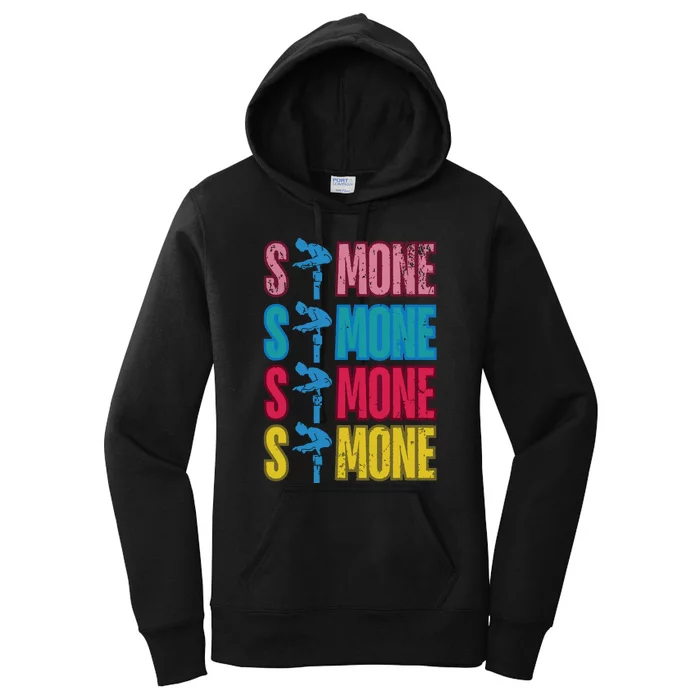 Simone T World Champion Retro Women's Pullover Hoodie