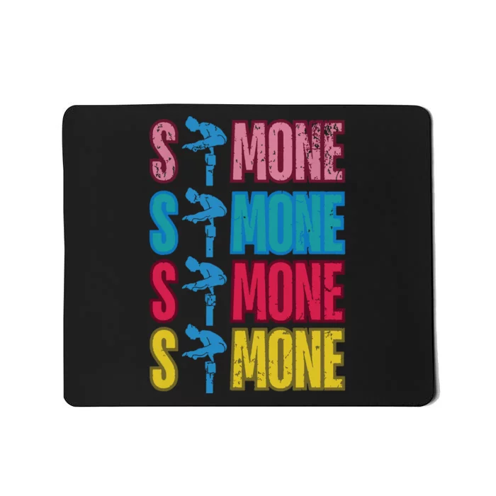 Simone T World Champion Retro Mousepad