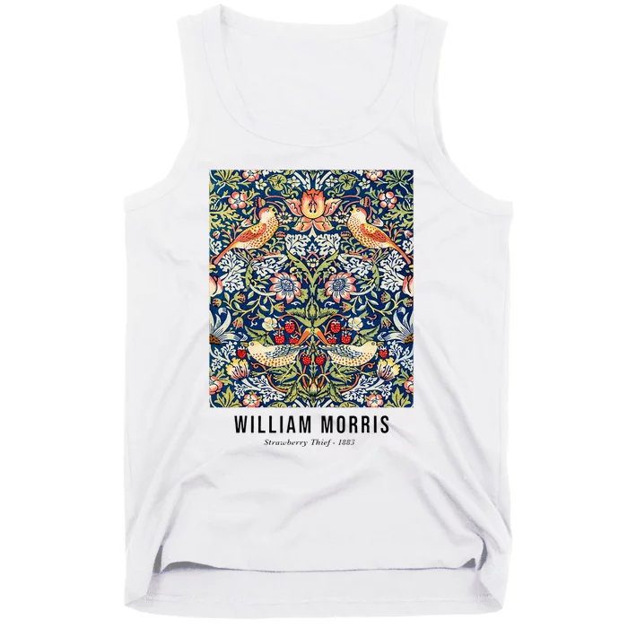 Strawberry Thief William Morris Pattern Vintage Art Tank Top