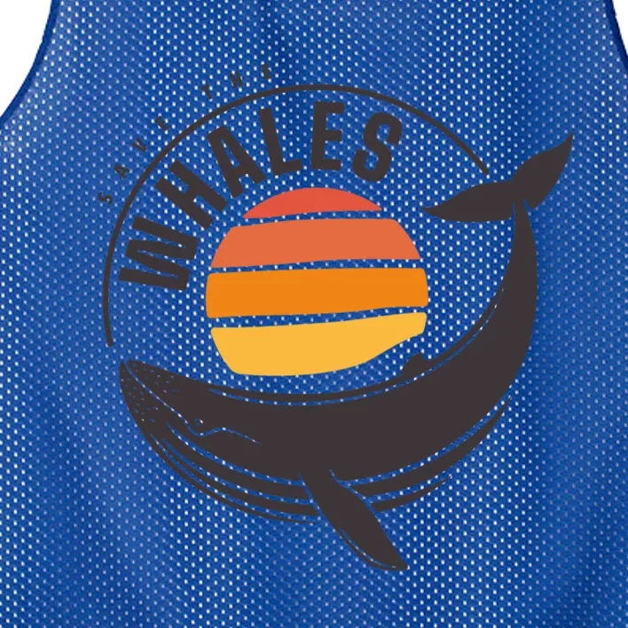 Save The Whales Saves The Whales Gift Mesh Reversible Basketball Jersey Tank