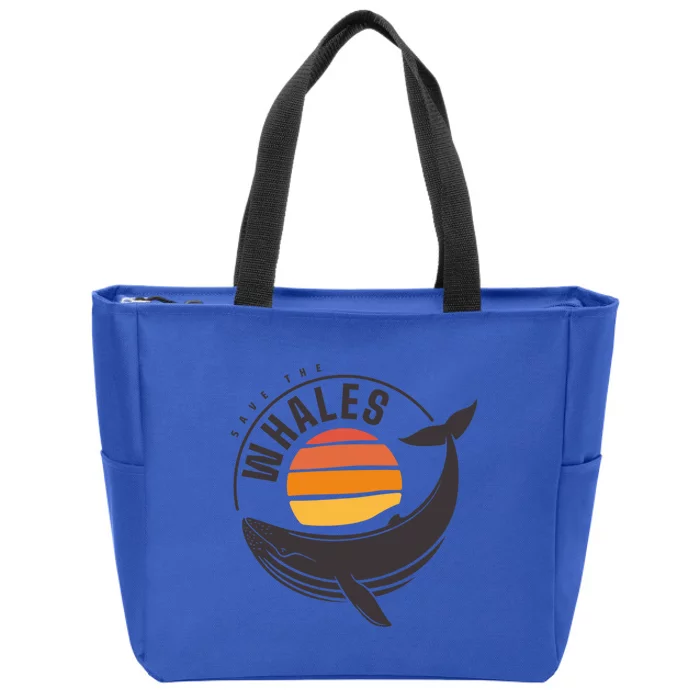 Save The Whales Saves The Whales Gift Zip Tote Bag