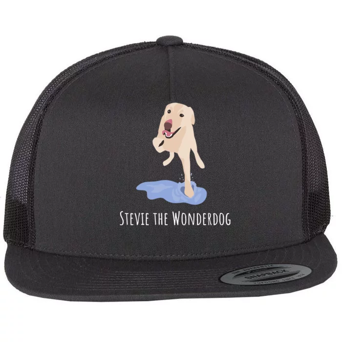 Stevie The Wonderdog Flat Bill Trucker Hat