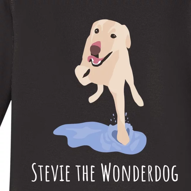 Stevie The Wonderdog Baby Long Sleeve Bodysuit