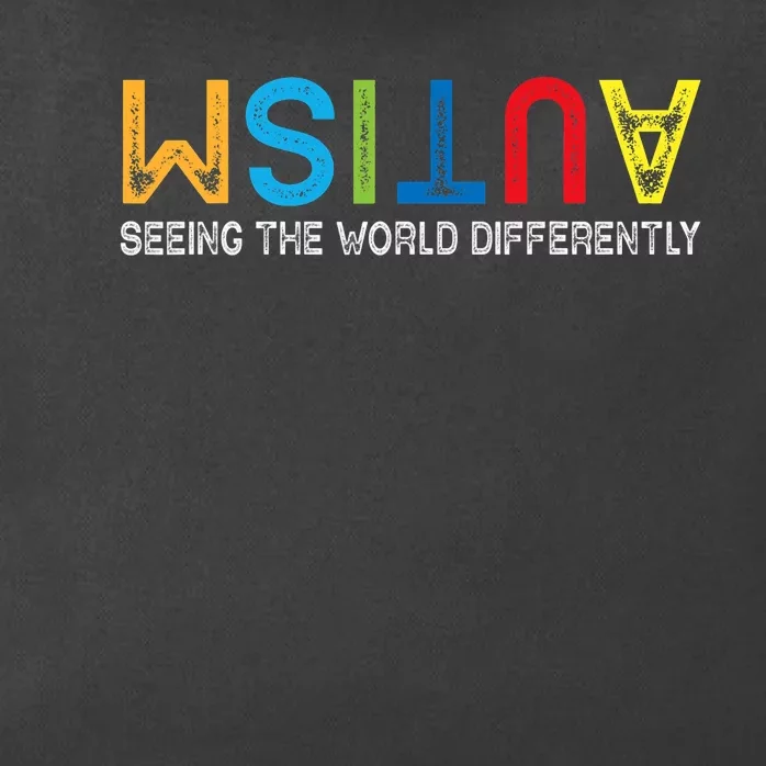 Seeing The World Differently Autism Awareness Zip Tote Bag