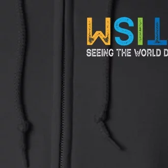 Seeing The World Differently Autism Awareness Full Zip Hoodie