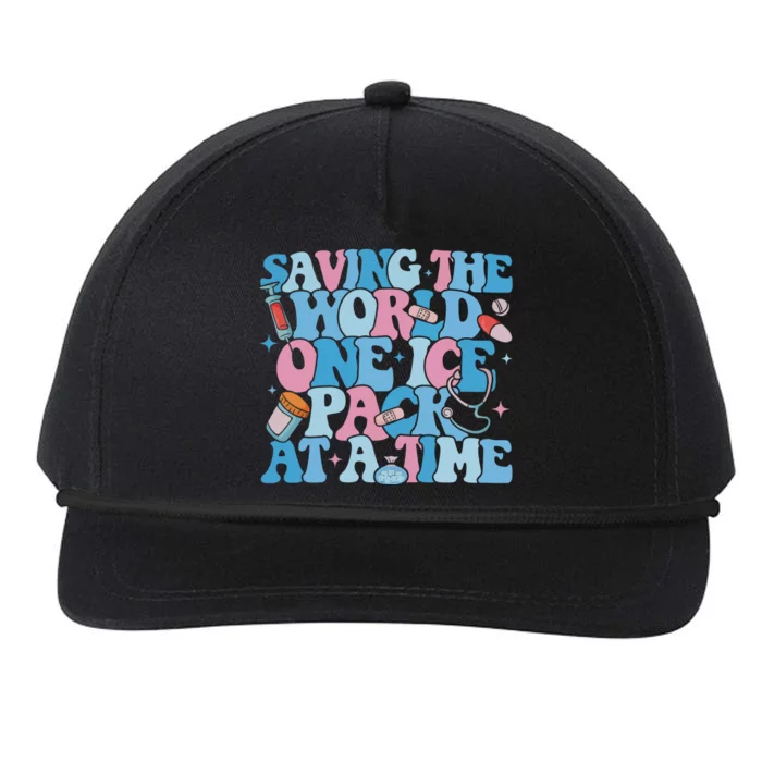 Saving The World One Ice Pack At A Time Snapback Five-Panel Rope Hat