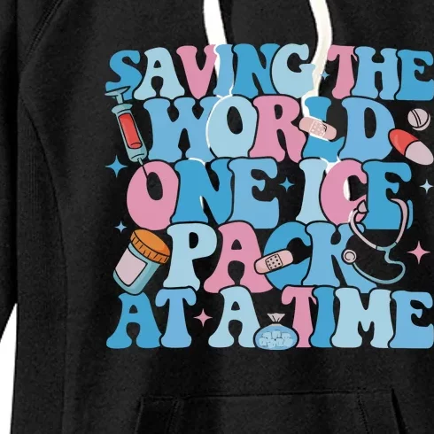 Saving The World One Ice Pack At A Time Women's Fleece Hoodie