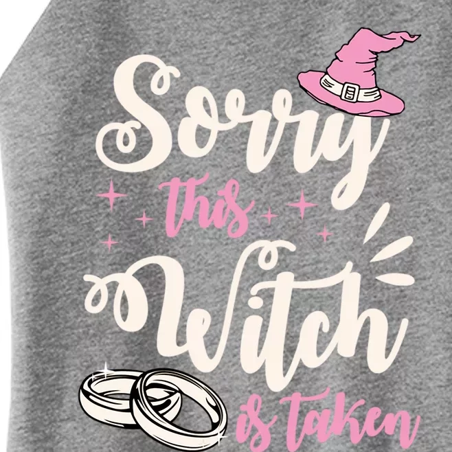 Sorry This Witch Is Taken Funny Cute Married Wife Halloween Gift Women’s Perfect Tri Rocker Tank