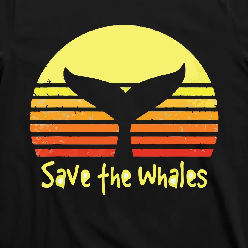 Save The Whales Nautical Ocean Killer Whale Conservation II T-Shirt