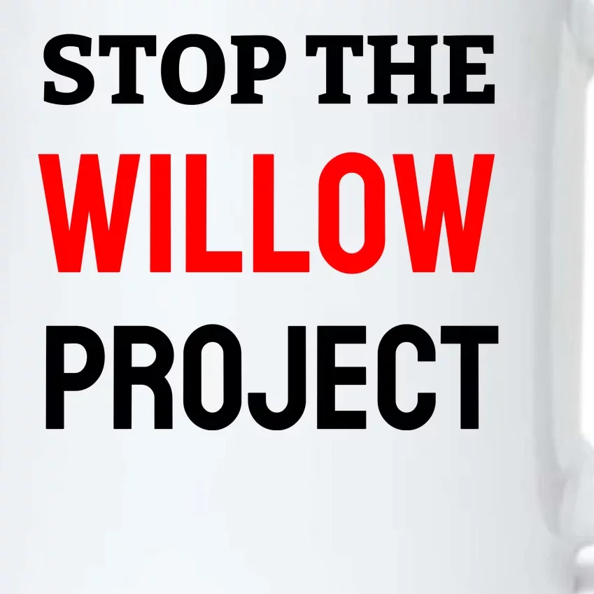 Stop The Willow Project Black Color Changing Mug